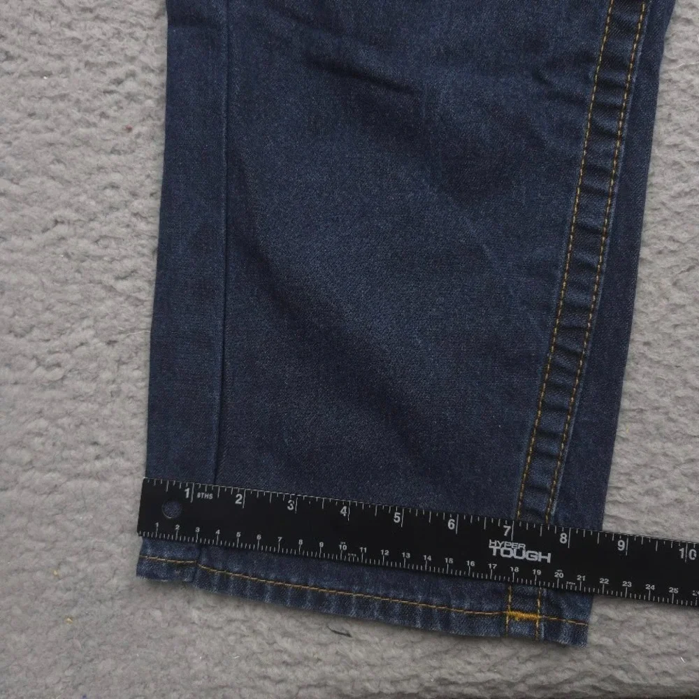 True Religion World Tour Jeans Men 44x34 Straight Leg Dark Wash Blue Denim